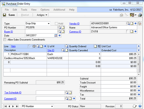 microsoft access purchase order template
