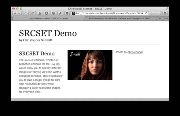 Srcset allows users of high-definition displays to benefit from high-resolution images on websites