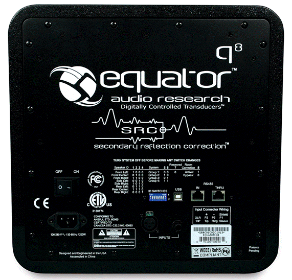 Title: The rear of the Q8s includes a USB port for connection to your Mac or PC, two Ethernet ports for connection of other Q8 monitors, and a selection of DIP ... - Description: http://media.soundonsound.com/sos/oct09/images/equator_q8_02.jpg