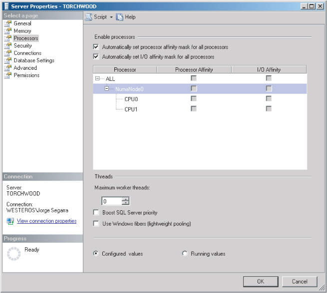 Sql Server 12 Configuration Options Part 4 Processor Configuration Properties Sql Server 08 Sql Server 05 Sql Server 03 Sql Azure Oracle Tutorials