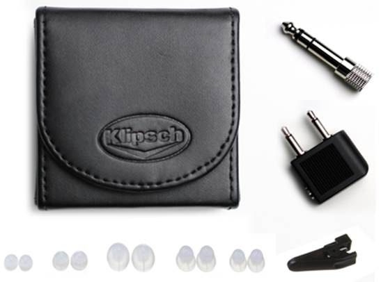 Description: Klipsch provides a hard carrying case with a magnetic closing mechanism for the X11i