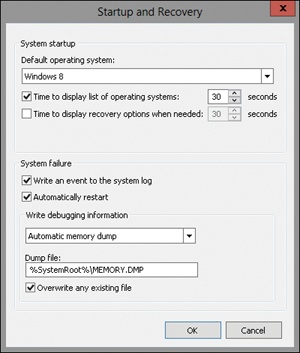 Configure system startup options.