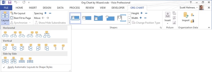 Organizational Chart Microsoft Word 2013