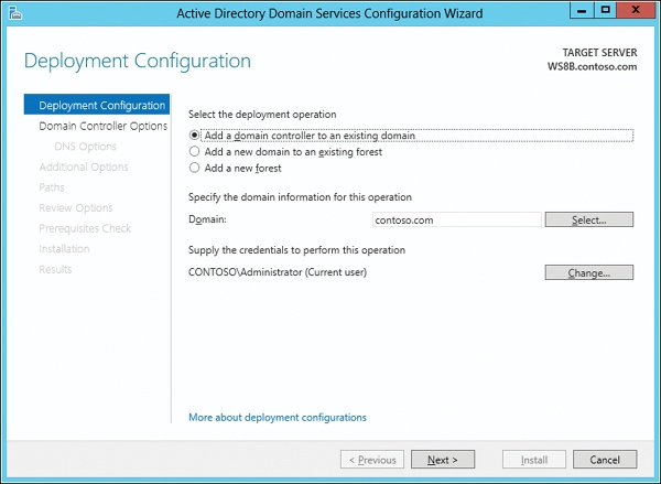 The Active Directory Domain Services Configuration Wizard replaces Dcpromo.exe and is built upon PowerShell.