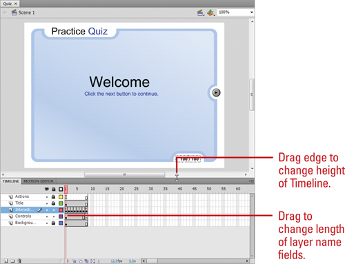 Adobe Flash Professional Cs5 Working Within The Flash Environment Using The Timeline Photoshop Dreamweaver Illustrator Indesign Flash Builder Fireworks Contribute Tutorials