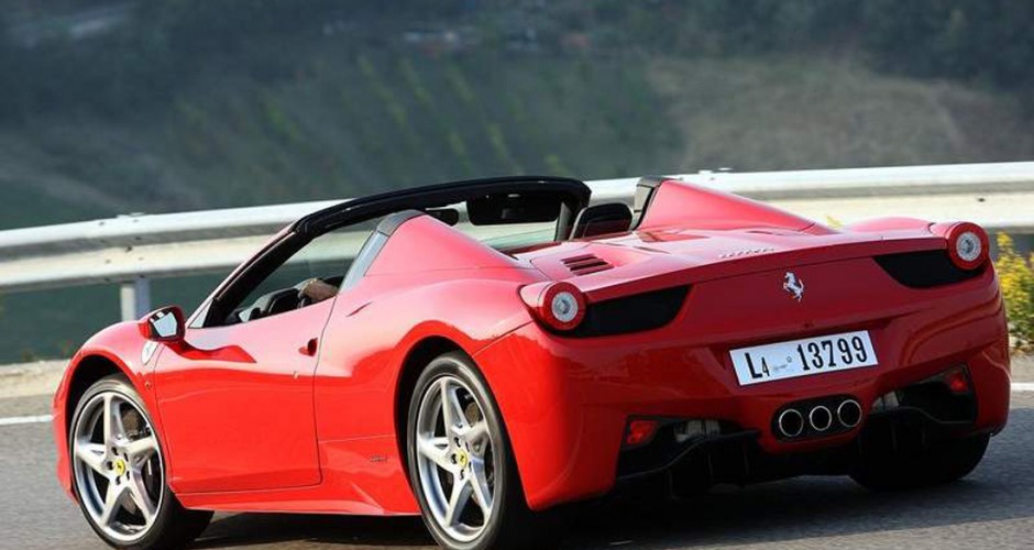 2013 Ferrari 458 Spider Rear View