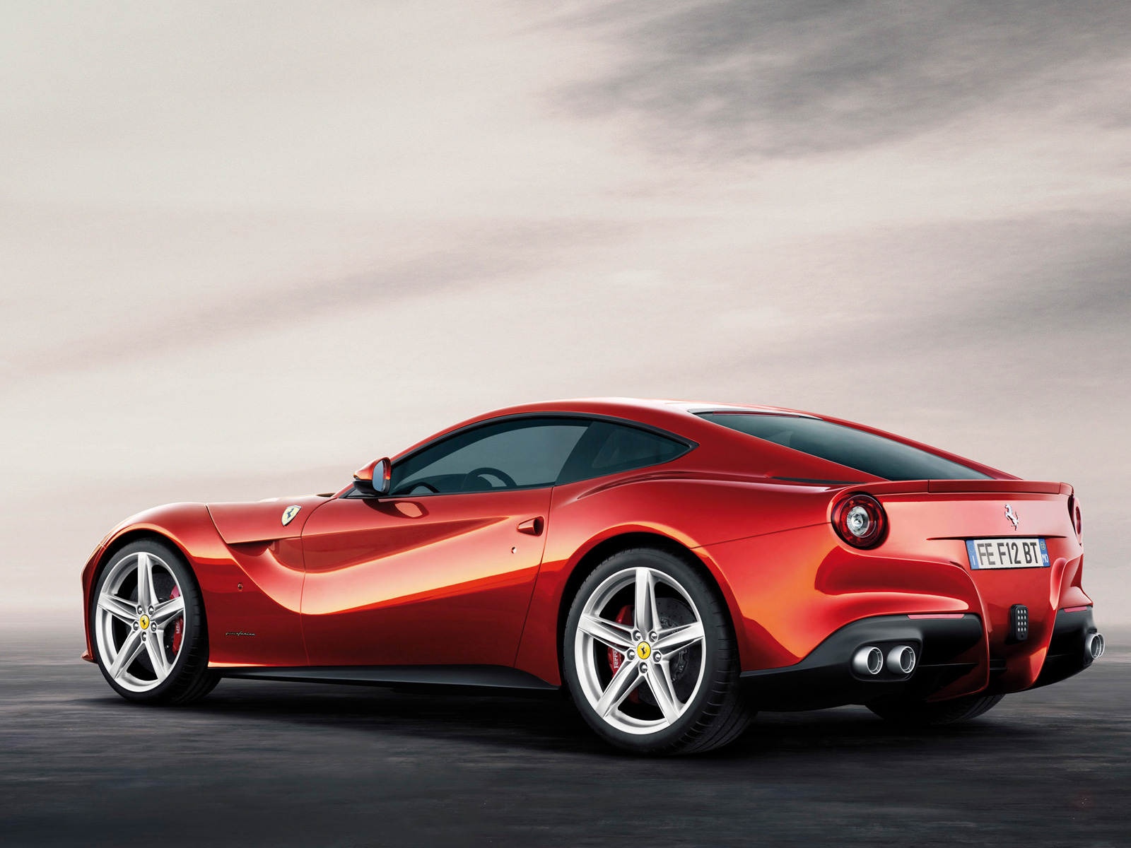 2013 Ferrari F12 Berlinetta Rear View