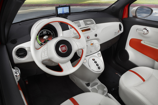 2013 Fiat 500E Interior Angle