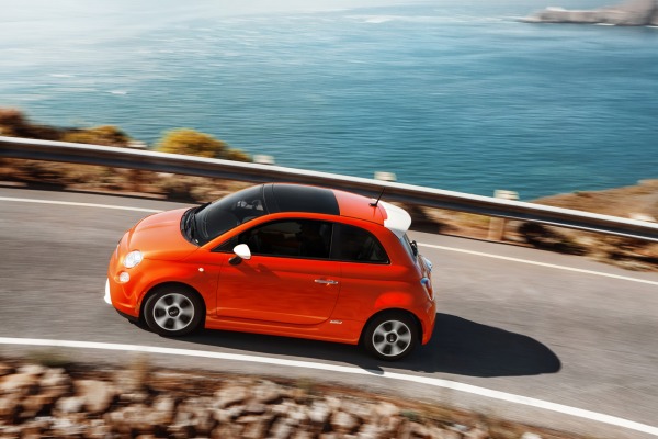 2013 Fiat 500E Top View