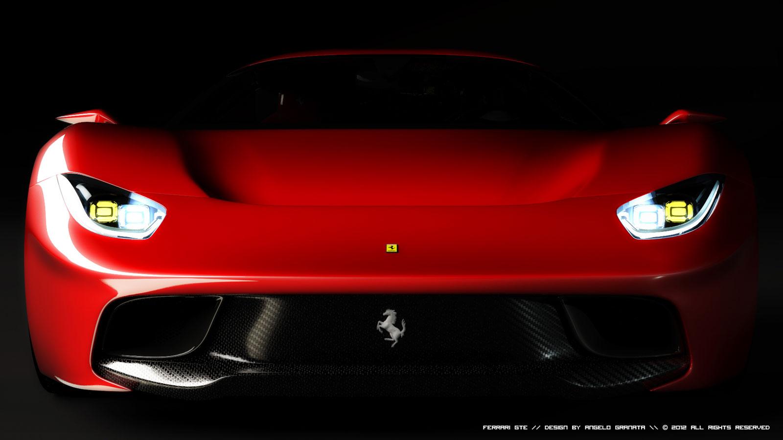 2014 Ferrari GTE Concept Rear Front