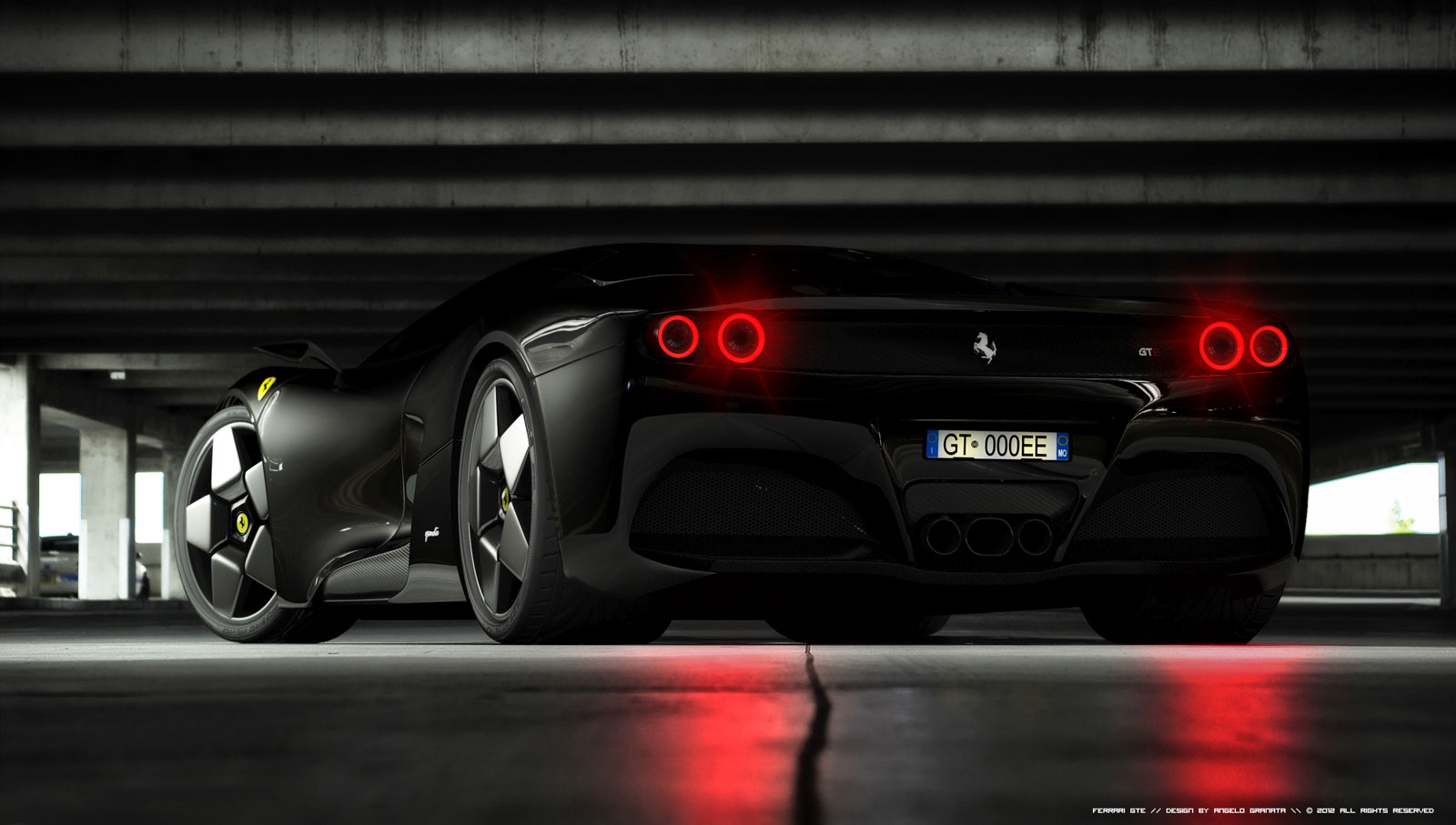 2014 Ferrari GTE Concept Rear