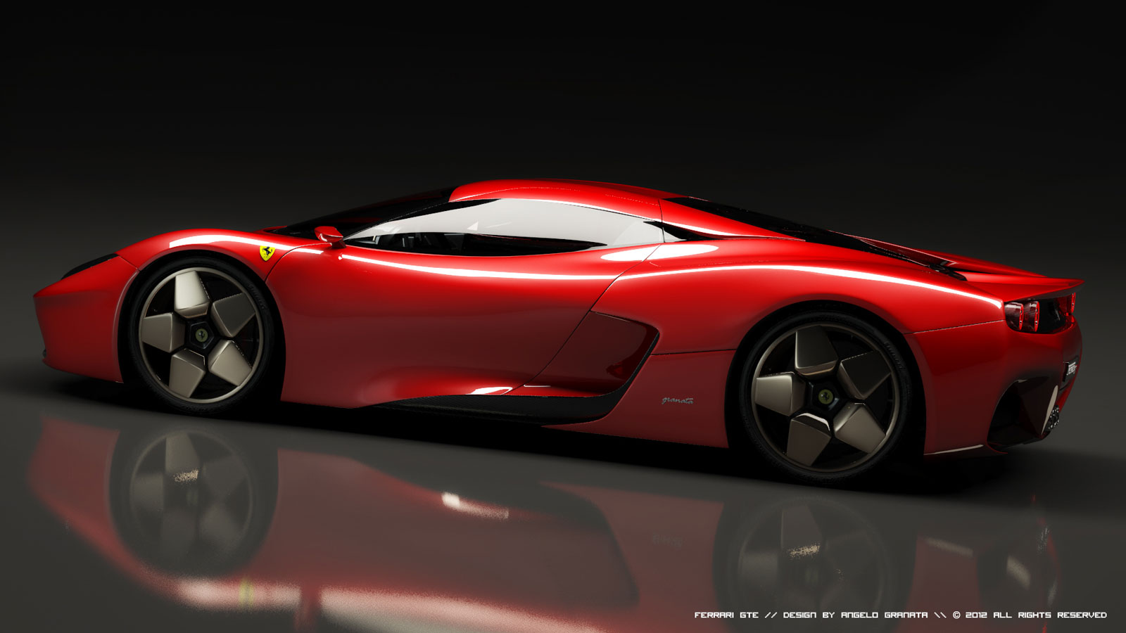 2014 Ferrari GTE Concept Side View