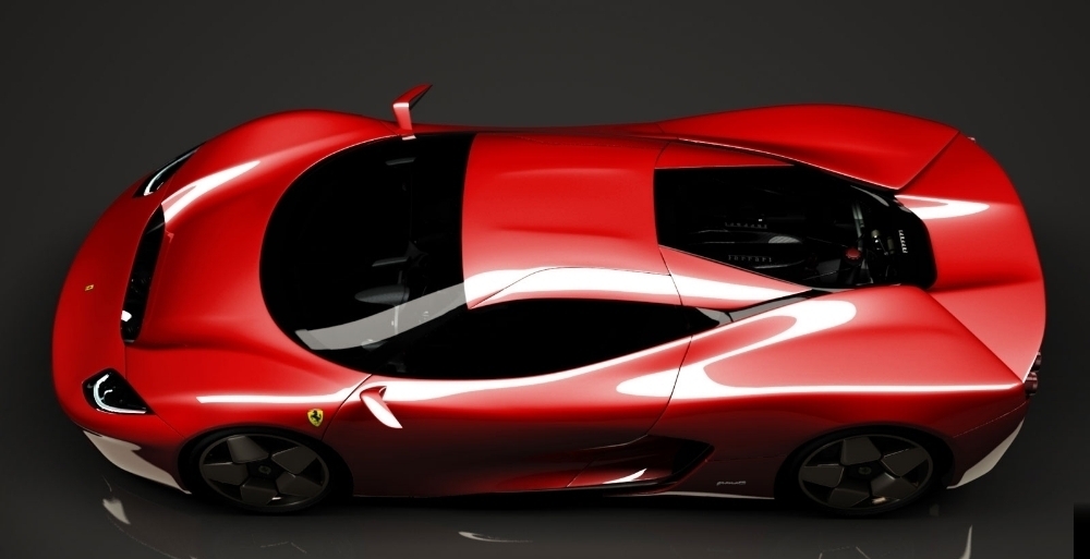 2014 Ferrari GTE Concept Top View