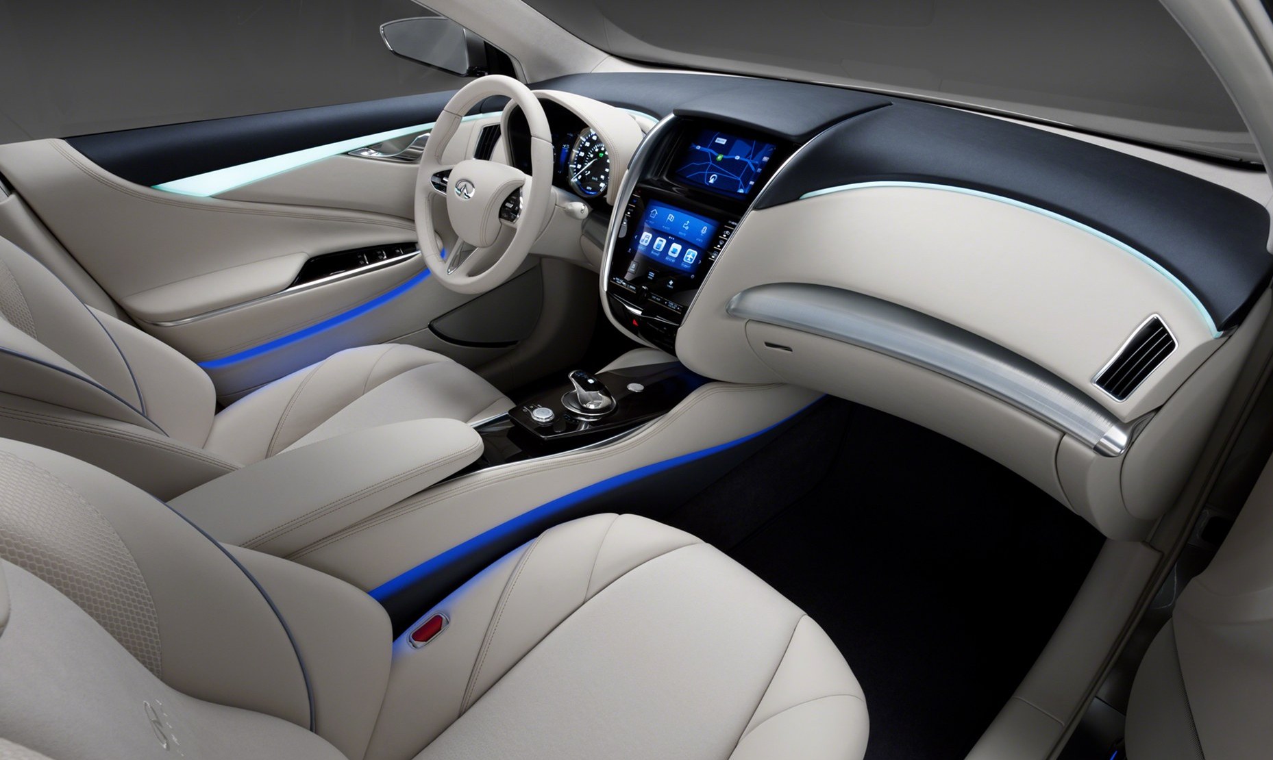 2014 Infiniti Electric Sedan Interior Angle