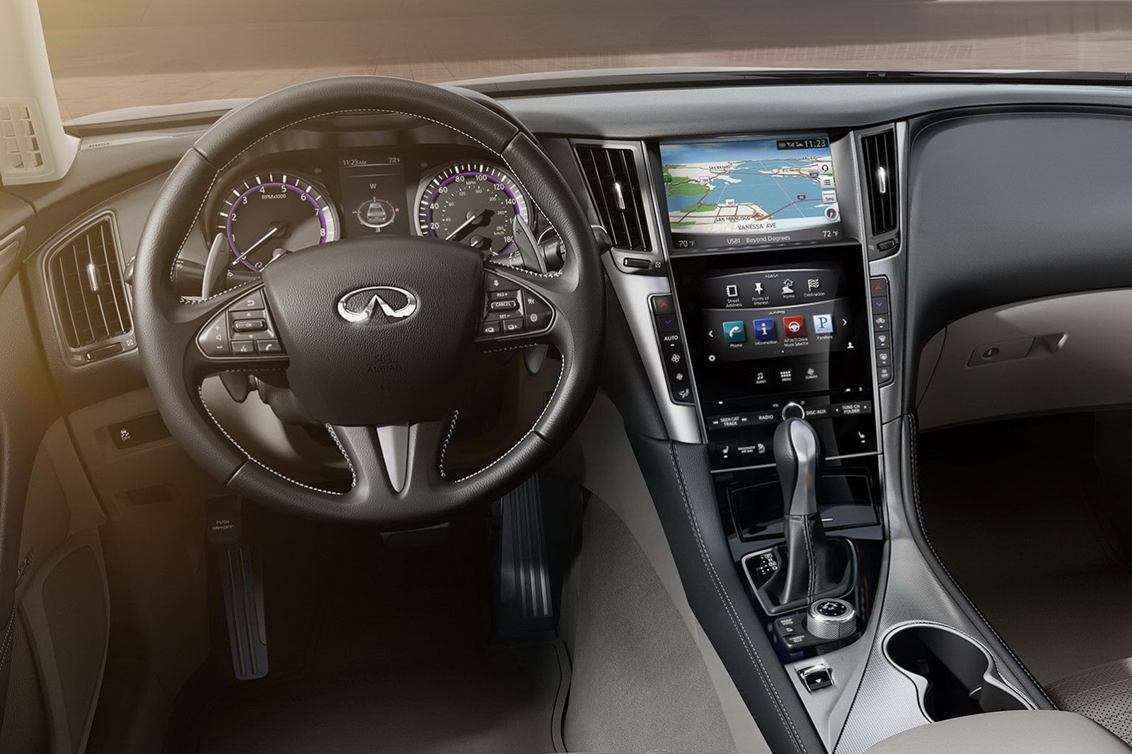 2014 Infiniti Q50 Dashboard Interior View