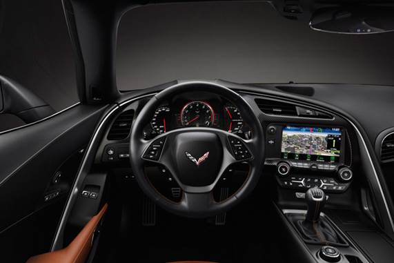 No C6 parts remain in the C7's interior. Everything from the carpet to the headlining is new and hugely improved.