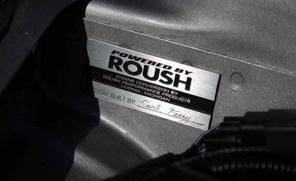 Hey, we know Carl Feeny. He performed many of the mechanical upgrades on the Raybestos Roush Stage 3 giveaway car. You outdid yourself once again, Carl!