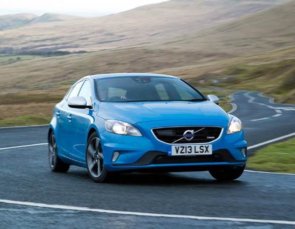 Our new V40 also gets the R-Design treatment, including a high-gloss grille finished in what the company calls 'silk -metal'