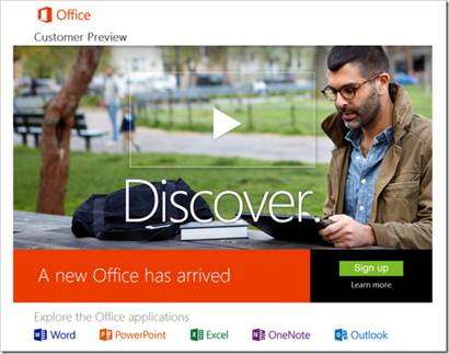 Description: The consumer beta of Office 2013 arrives in the form of Office 365 Home Premium, which can be installed on up to five PCs.