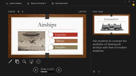 Description: Presenter view