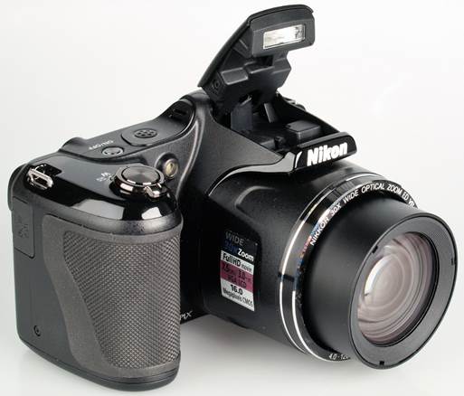 Description: L820 can keep images sharp thanks to its side lever zoom and optical lens-shift vibration technology.
