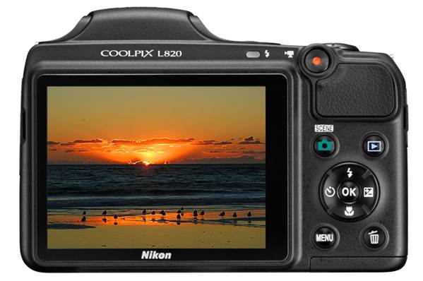 Description: The Nikon COOLPIX L820 is a stylish and user-friendly camera with a 16 megapixel count and large 7.5cm LCD screen.